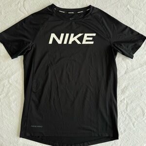 Nike Pro Boys Black Dri-Fit Training T-Shirt - Large 14-16